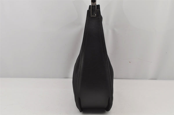 Authentic GUCCI Shoulder Hand Bag Nylon Leather 0013767 Black Junk 7909J