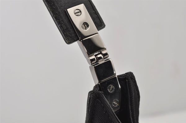 Authentic GUCCI Shoulder Hand Bag Nylon Leather 0013767 Black Junk 7909J