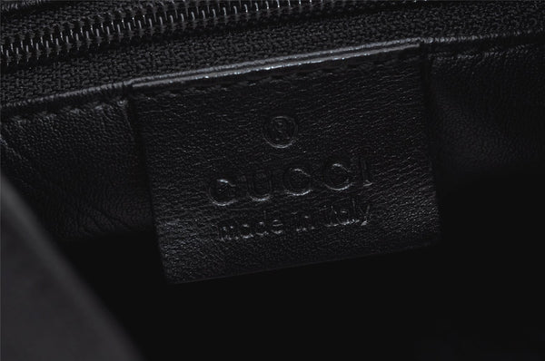 Authentic GUCCI Shoulder Hand Bag Nylon Leather 0013767 Black Junk 7909J