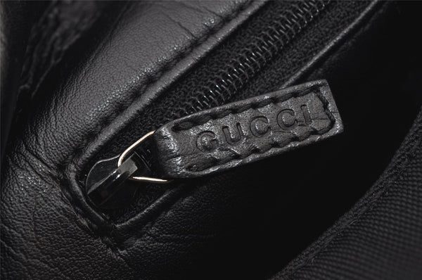 Authentic GUCCI Shoulder Hand Bag Nylon Leather 0013767 Black Junk 7909J