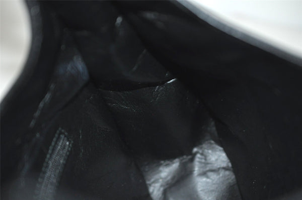 Authentic GUCCI Shoulder Hand Bag Nylon Leather 0013767 Black Junk 7909J