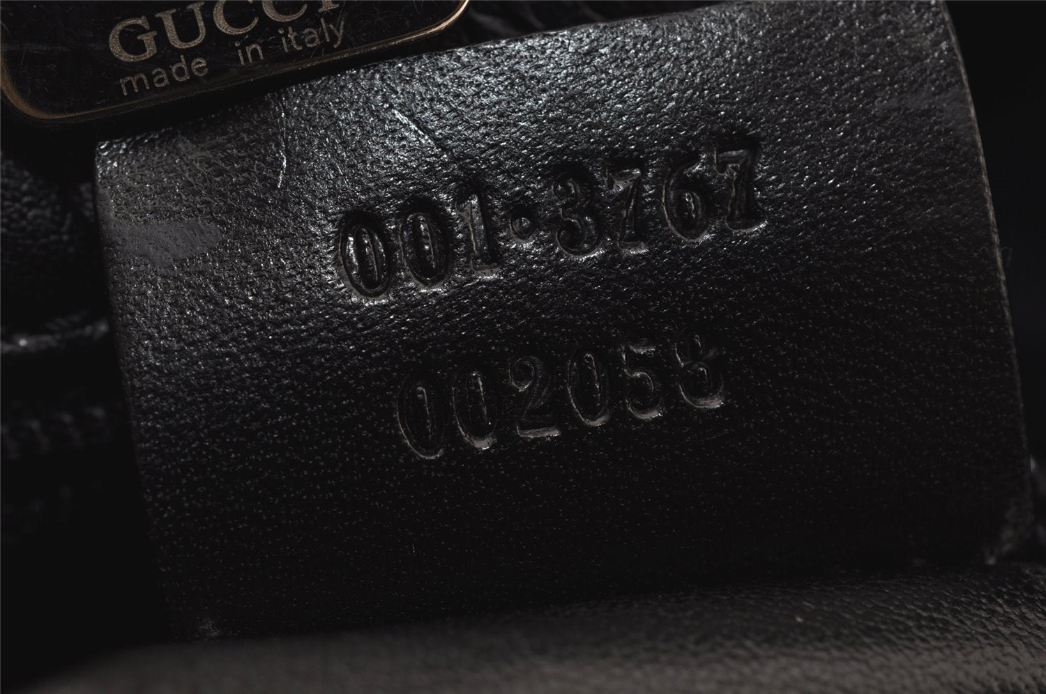 Authentic GUCCI Shoulder Hand Bag Nylon Leather 0013767 Black Junk 7909J