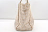 Authentic CHANEL New Travel Line Shoulder Tote Bag Nylon Leather Beige 7910J