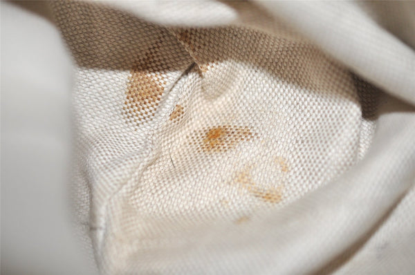 Authentic GUCCI SOHO Vintage Tassel Tote Bag Chain Leather 308982 White 7911J