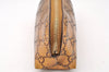 Authentic GUCCI Vintage Guccissima GG Leather Pouch Purse 141811 Gold 7912I