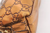 Authentic GUCCI Vintage Guccissima GG Leather Pouch Purse 141811 Gold 7912I