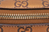 Authentic GUCCI Vintage Guccissima GG Leather Pouch Purse 141811 Gold 7912I