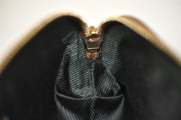 Authentic GUCCI Vintage Guccissima GG Leather Pouch Purse 141811 Gold 7912I