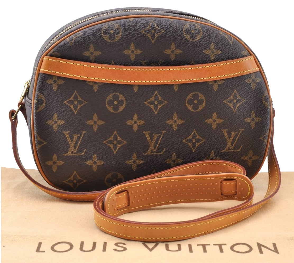 Authentic Louis Vuitton Monogram Blois Shoulder Cross Body Bag M51221 LV 7913I