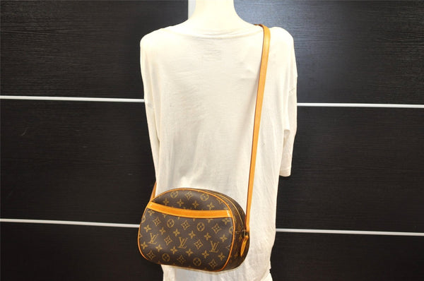 Authentic Louis Vuitton Monogram Blois Shoulder Cross Body Bag M51221 LV 7913I