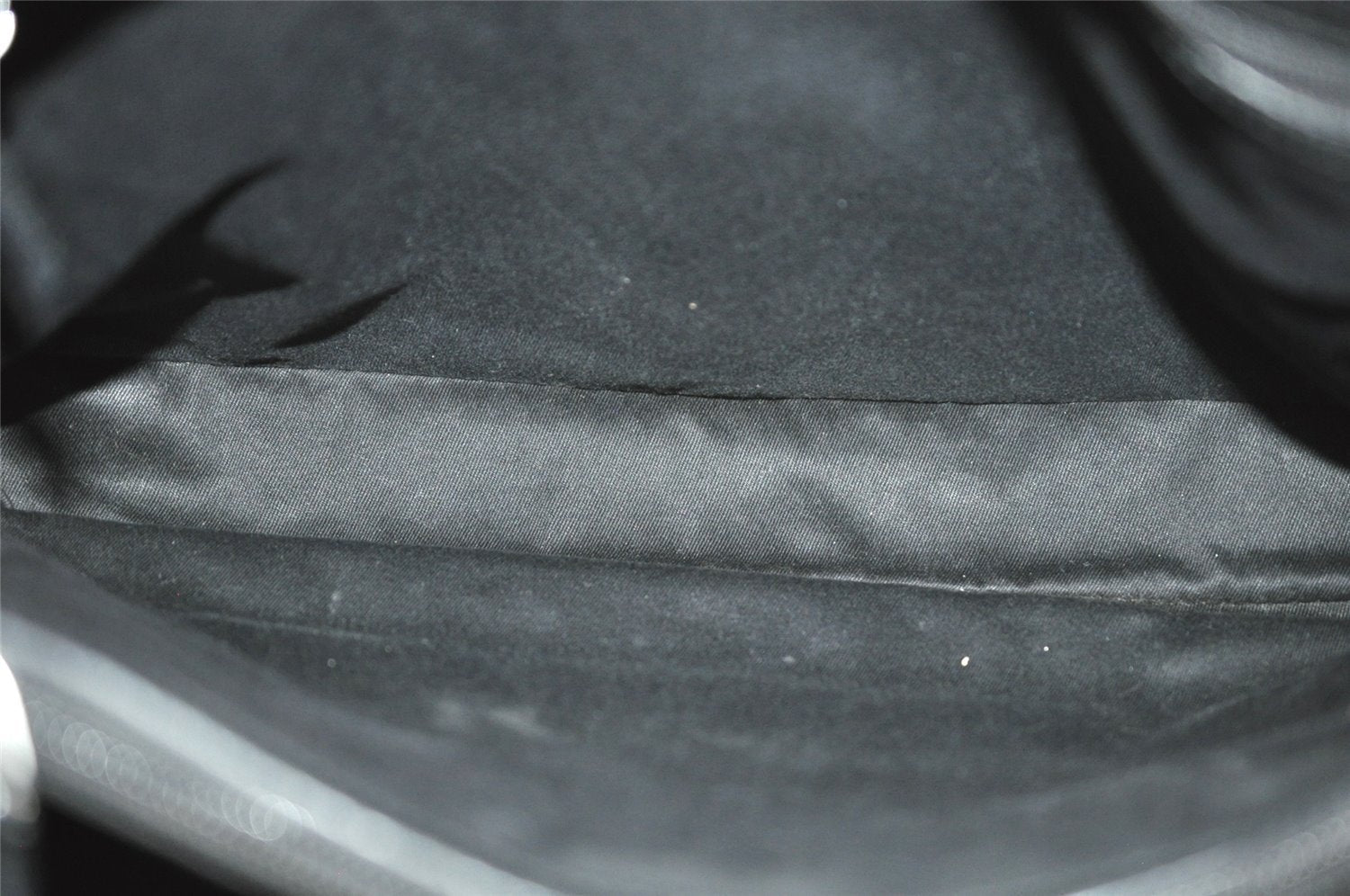 Authentic GUCCI Bamboo Vintage Hand Bag GG Canvas Leather 112526 Black 7913J