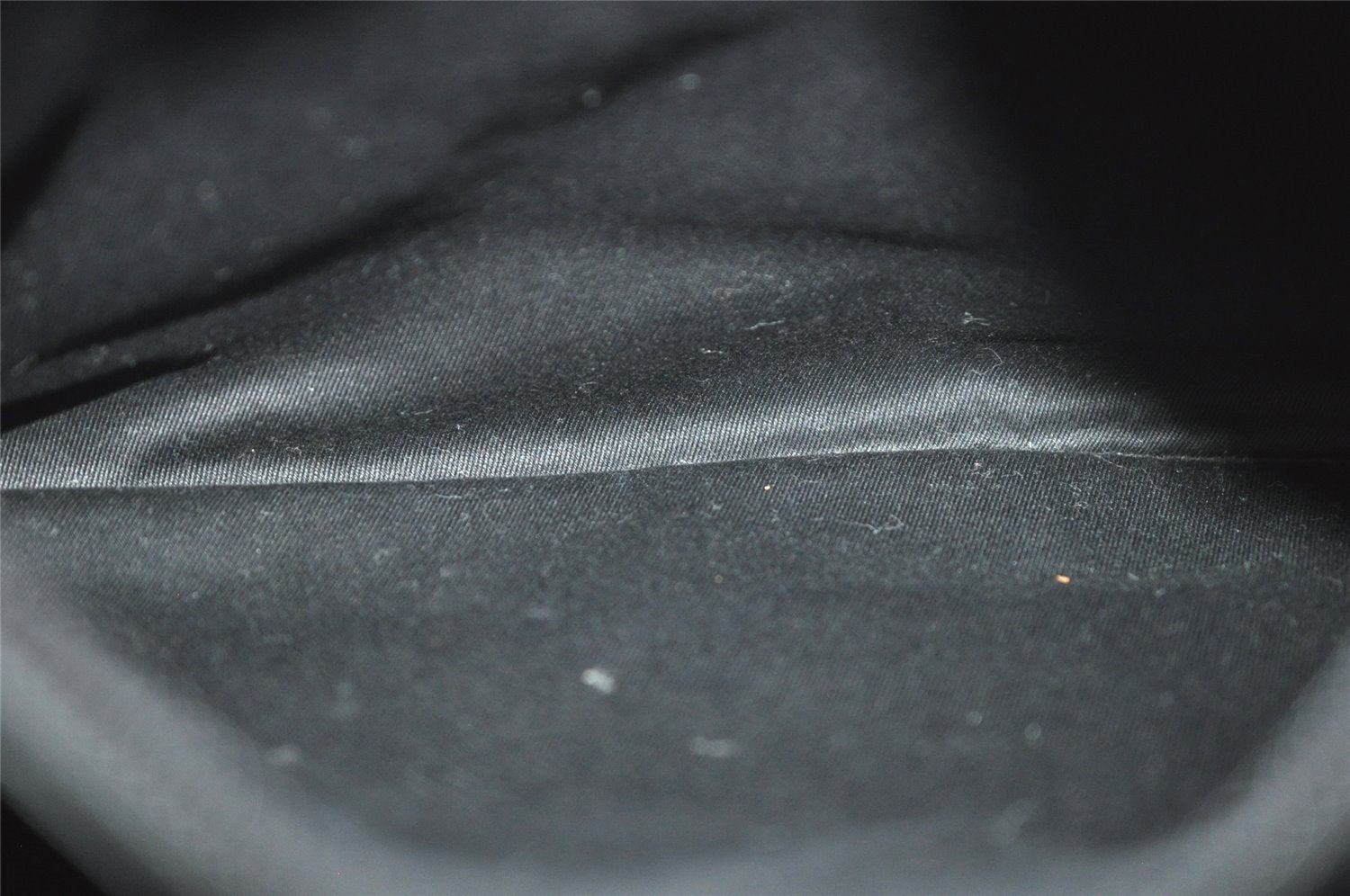 Authentic GUCCI Bamboo Vintage Hand Bag GG Canvas Leather 112526 Black 7913J