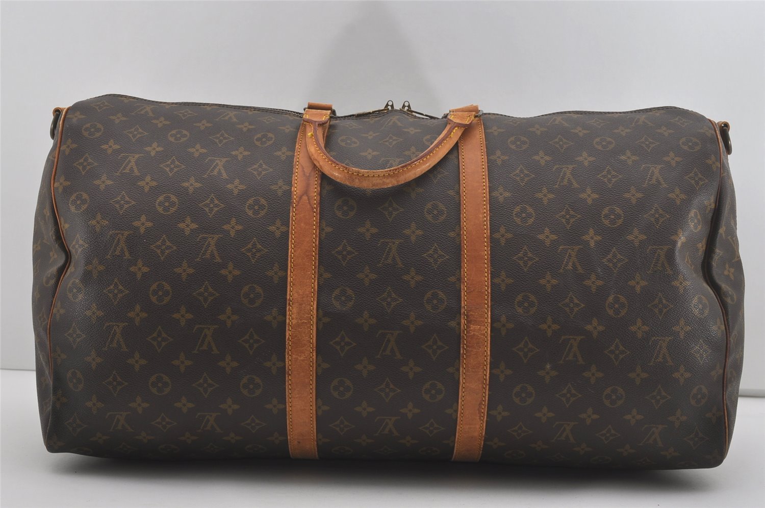 Authentic Louis Vuitton Monogram Keepall Bandouliere 60 M41412 Boston Bag 7914I