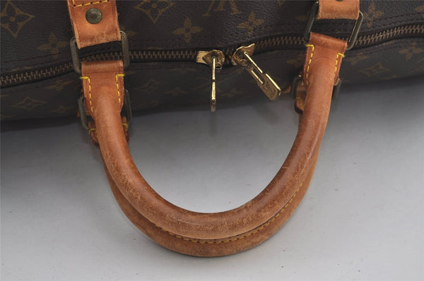 Authentic Louis Vuitton Monogram Keepall Bandouliere 60 M41412 Boston Bag 7914I