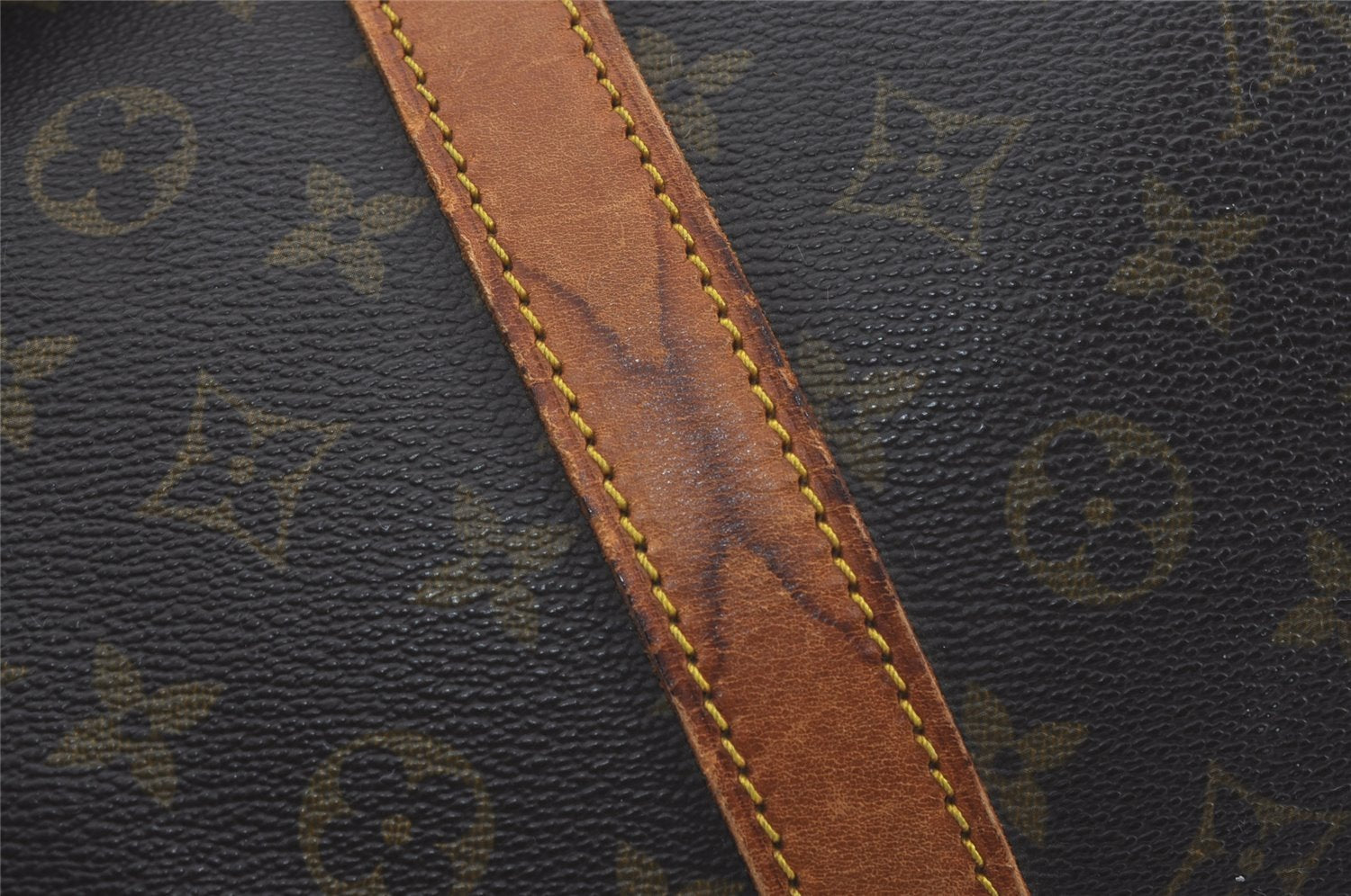 Authentic Louis Vuitton Monogram Keepall Bandouliere 60 M41412 Boston Bag 7914I