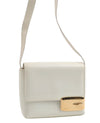 Authentic GUCCI Vintage Shoulder Bag Purse Enamel White Junk 7914J