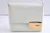Authentic GUCCI Vintage Shoulder Bag Purse Enamel White Junk 7914J