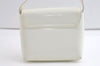 Authentic GUCCI Vintage Shoulder Bag Purse Enamel White Junk 7914J