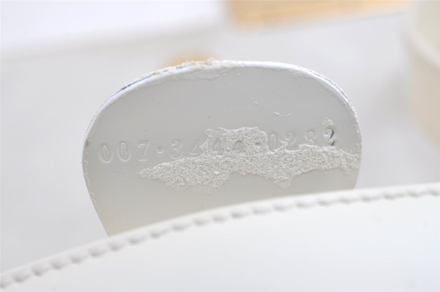 Authentic GUCCI Vintage Shoulder Bag Purse Enamel White Junk 7914J