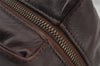 Authentic FENDI Vintage 2Way Shoulder Hand Bag Leather Brown 7916J