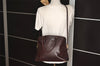 Authentic FENDI Vintage 2Way Shoulder Hand Bag Leather Brown 7916J