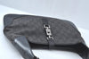 Authentic GUCCI Jackie Shoulder Bag GG Canvas Leather 00963 Black Junk 7917J