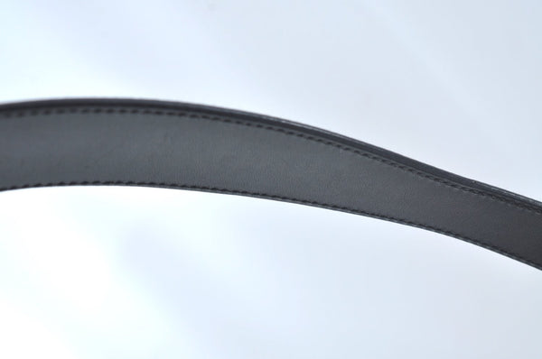 Authentic GUCCI Jackie Shoulder Bag GG Canvas Leather 00963 Black Junk 7917J