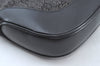 Authentic GUCCI Jackie Shoulder Bag GG Canvas Leather 00963 Black Junk 7917J