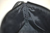 Authentic GUCCI Vintage Hand Bag Pouch Purse GG Canvas Leather 07198 Black 7918J