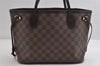 Authentic Louis Vuitton Damier Neverfull PM Shoulder Tote Bag N51109 LV 7919I