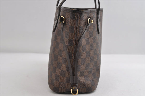 Authentic Louis Vuitton Damier Neverfull PM Shoulder Tote Bag N51109 LV 7919I