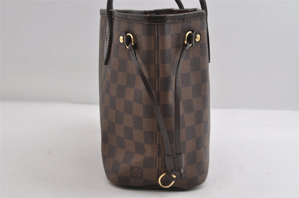 Authentic Louis Vuitton Damier Neverfull PM Shoulder Tote Bag N51109 LV 7919I