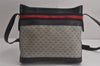 Authentic GUCCI Sherry Line Micro GG Shoulder Cross Bag PVC Leather Navy 7919J