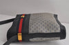 Authentic GUCCI Sherry Line Micro GG Shoulder Cross Bag PVC Leather Navy 7919J