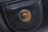 Authentic GUCCI Sherry Line Micro GG Shoulder Cross Bag PVC Leather Navy 7919J