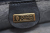 Authentic GUCCI Sherry Line Micro GG Shoulder Cross Bag PVC Leather Navy 7919J