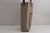 Authentic GUCCI Web Sherry Line Shoulder Tote Bag GG PVC Leather Brown 7920J