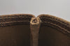 Authentic GUCCI Web Sherry Line Shoulder Tote Bag GG PVC Leather Brown 7920J