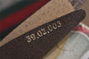 Authentic GUCCI Web Sherry Line Shoulder Tote Bag GG PVC Leather Brown 7920J