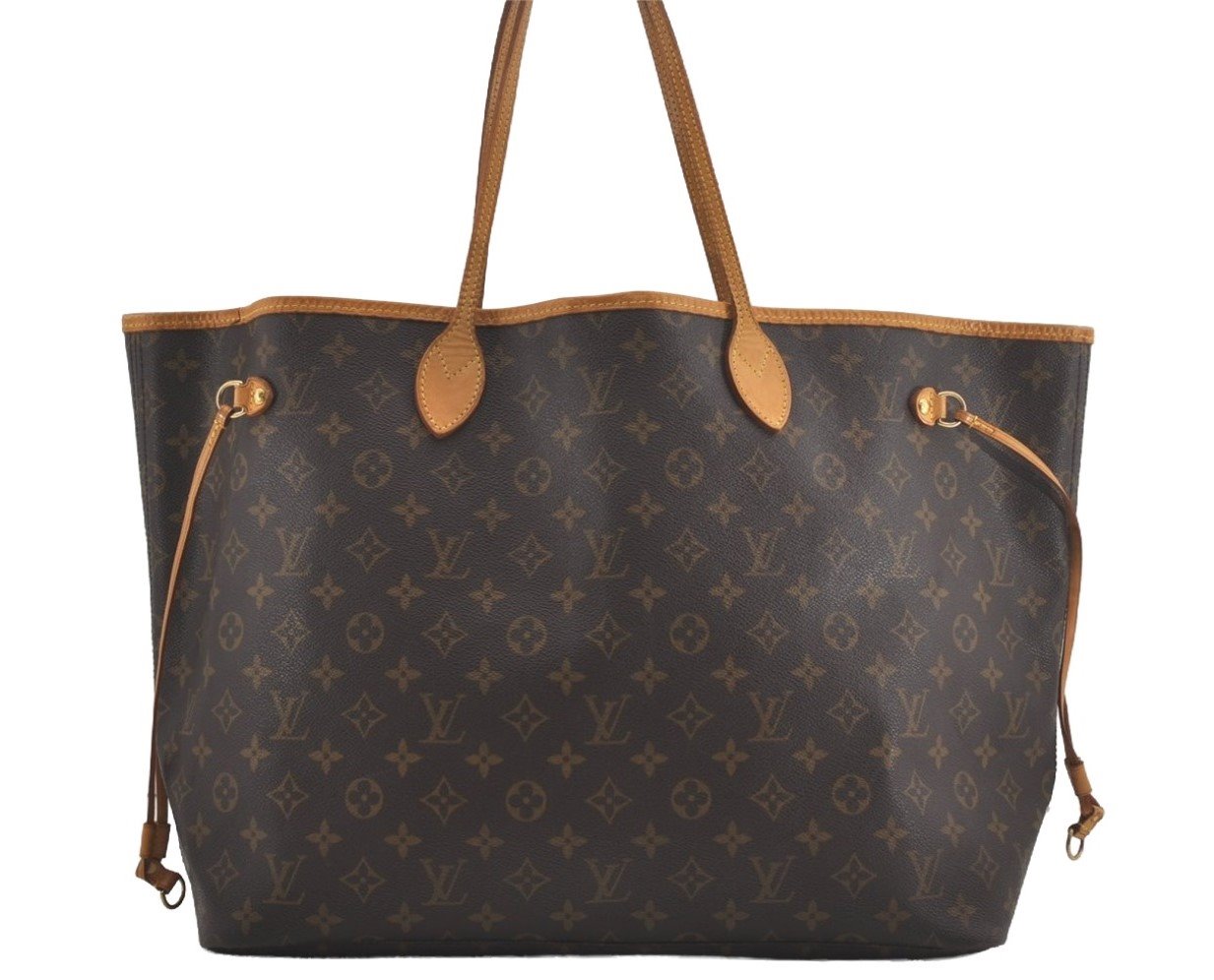 Authentic Louis Vuitton Monogram Neverfull GM Shoulder Tote Bag M40157 LV 7921I