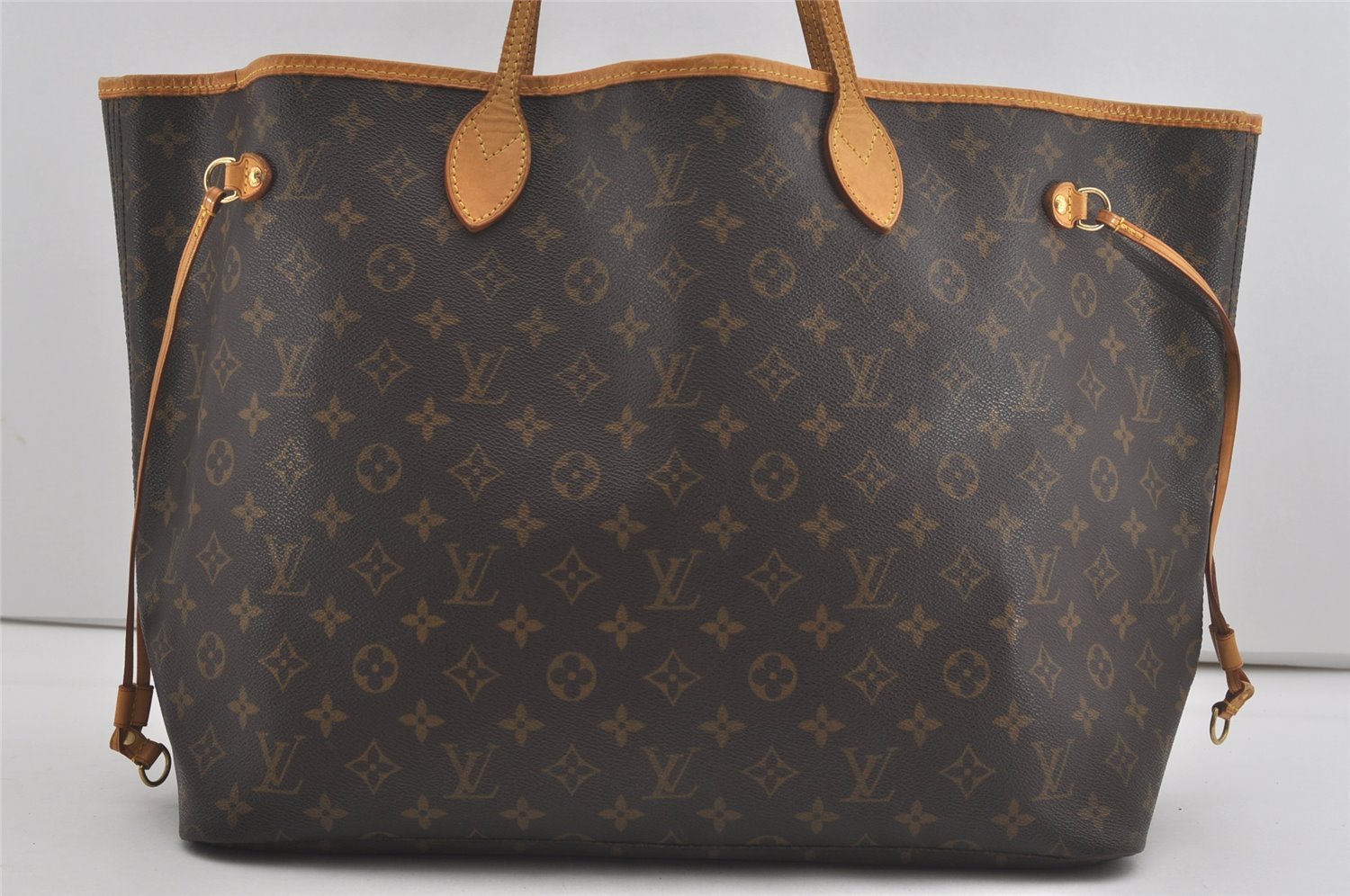 Authentic Louis Vuitton Monogram Neverfull GM Shoulder Tote Bag M40157 LV 7921I