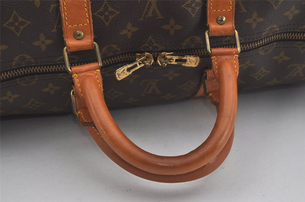 Authentic Louis Vuitton Monogram Keepall Bandouliere 55 M41414 Boston Bag 7922I