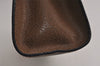 Authentic GUCCI Web Sherry Line Clutch Hand Bag Purse GG PVC Leather Brown 7922J