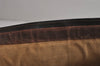 Authentic GUCCI Web Sherry Line Clutch Hand Bag Purse GG PVC Leather Brown 7922J