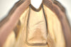 Authentic GUCCI Web Sherry Line Clutch Hand Bag Purse GG PVC Leather Brown 7922J