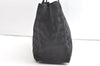 Authentic CHANEL New Travel Line Shoulder Tote Bag Nylon Leather Black 7923J