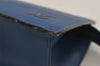 Authentic Louis Vuitton Epi Trousse Crete Clutch Bag Blue M48405 LV Junk 7924J