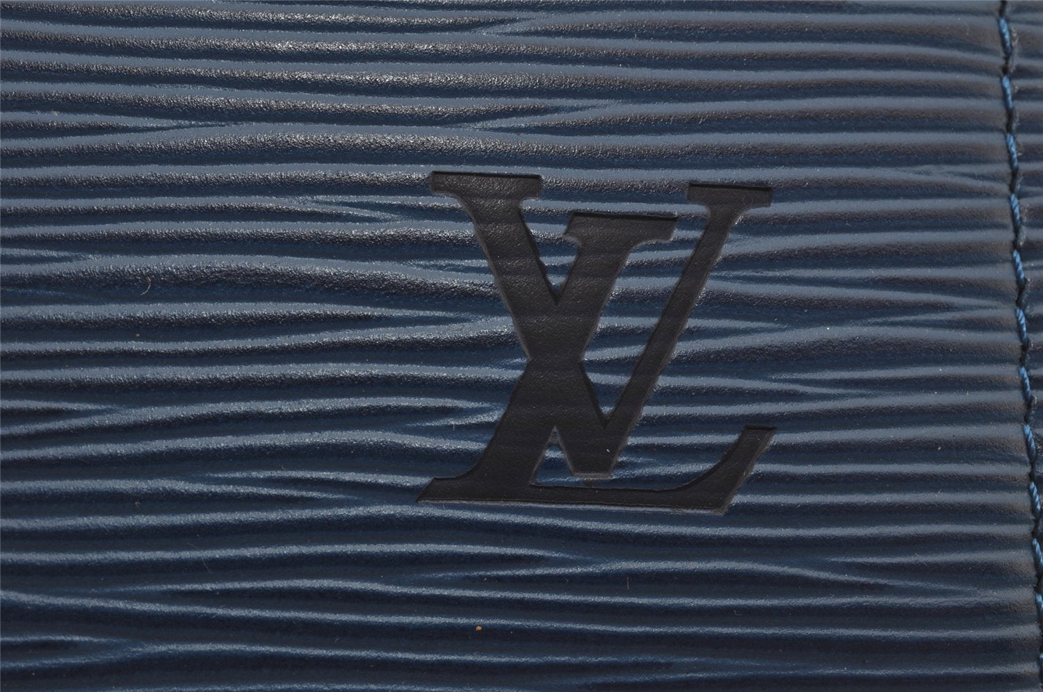 Authentic Louis Vuitton Epi Trousse Crete Clutch Bag Blue M48405 LV Junk 7924J