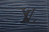 Authentic Louis Vuitton Epi Trousse Crete Clutch Bag Blue M48405 LV Junk 7924J