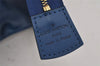 Authentic Louis Vuitton Epi Trousse Crete Clutch Bag Blue M48405 LV Junk 7924J